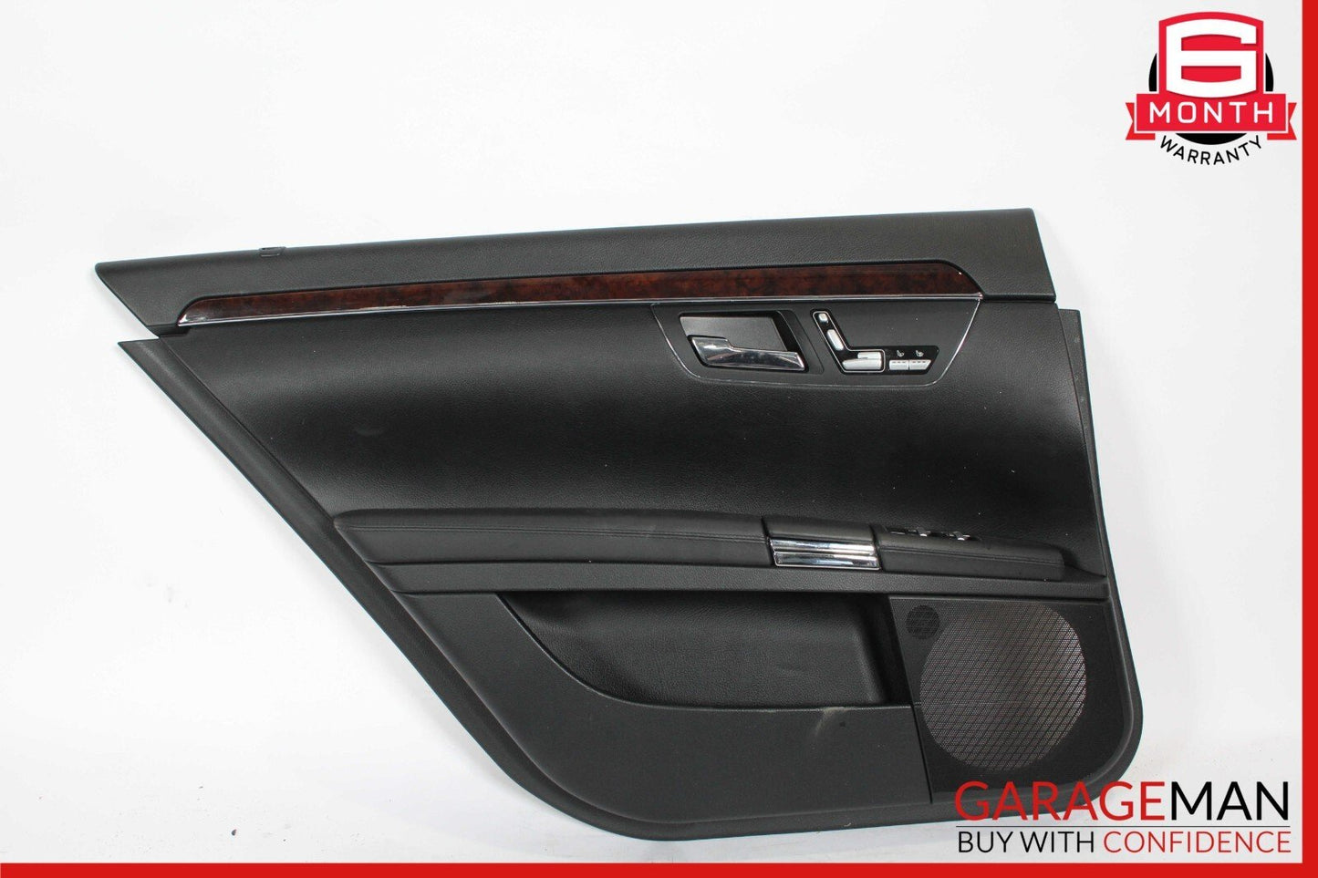 08-09 Mercedes W221 S63 AMG Rear Left Driver Side Door Panel Black OEM