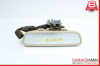 08-14 Mercedes W204 C250 C350 Top Upper Rear View Mirror Assembly Beige