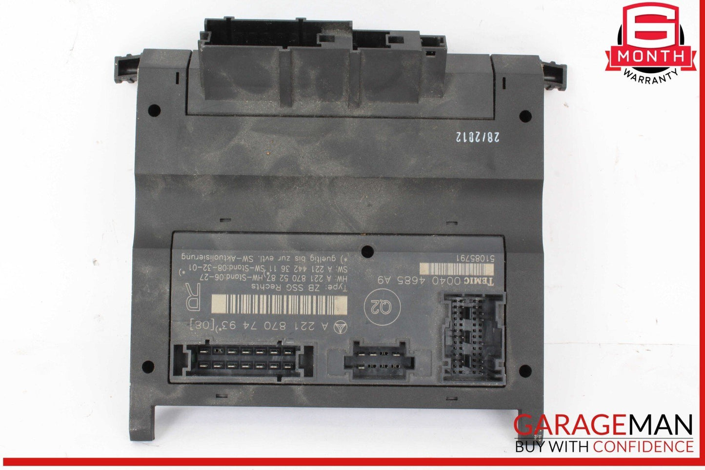 07-13 Mercedes W221 S550 Front Right Under Seat Control Module OEM