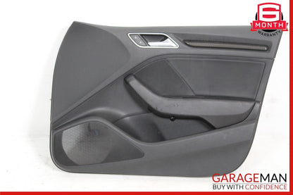 15-20 Audi A3 S3 Front Right Passenger Side Door Panel Black OEM