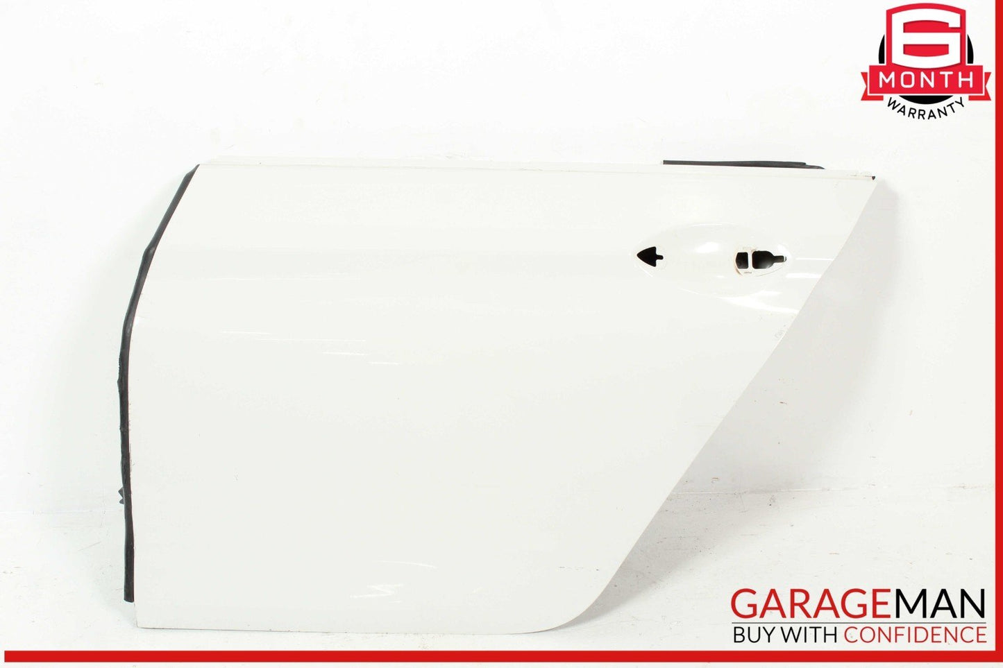 13-19 BMW 650i F06 Rear Left Driver Side Door Exterior Shell White OEM