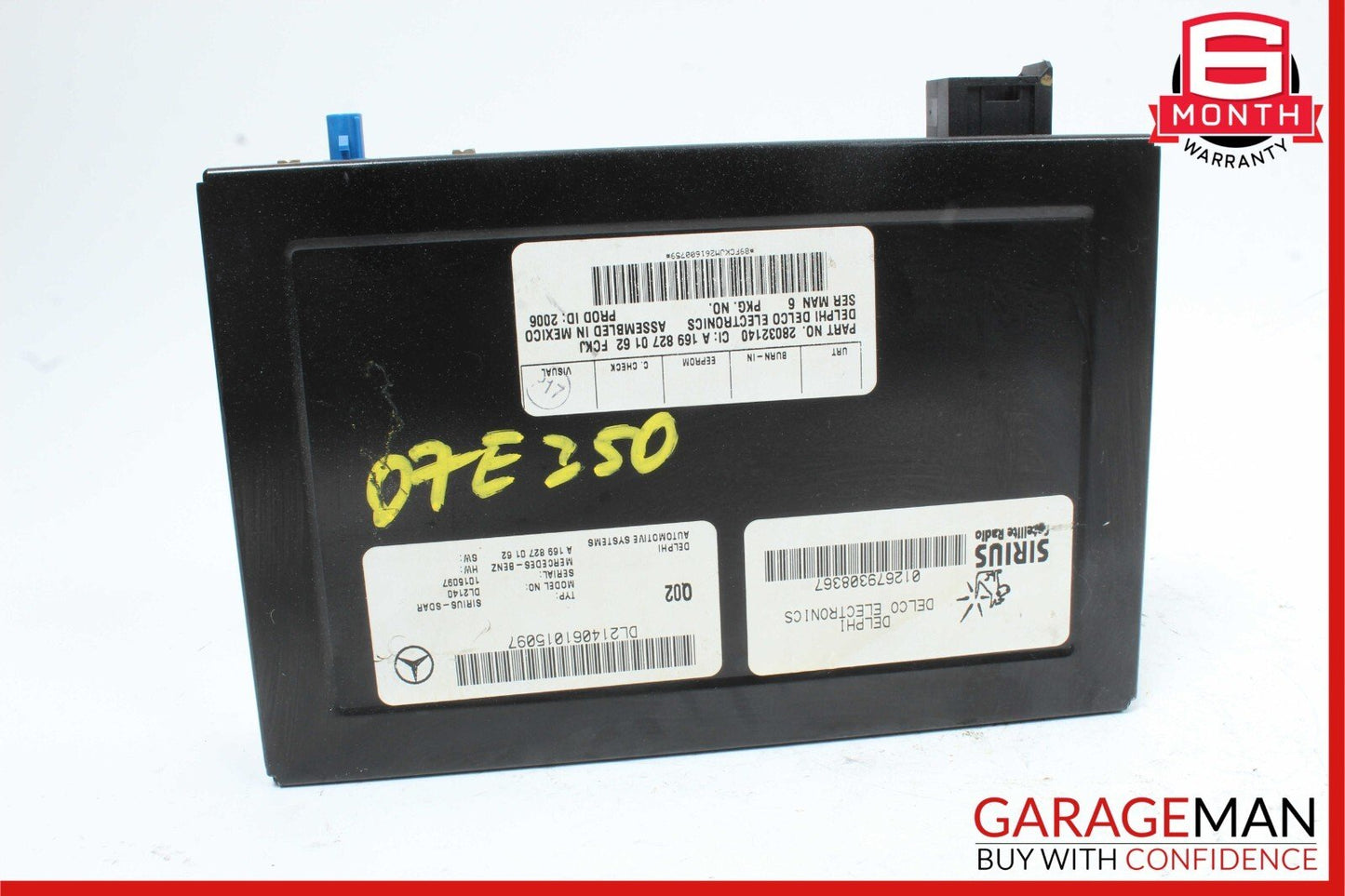 03-12 Mercedes SL500 CLS500 E350 E63 AMG Sirius Satellite Radio Receiver Module