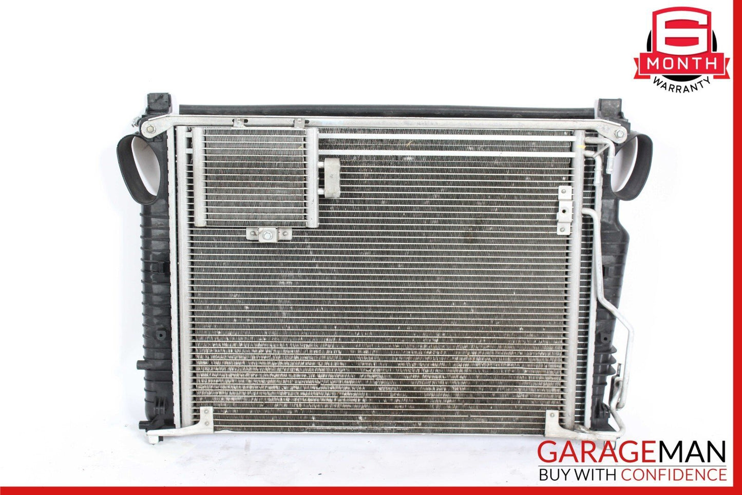 03-08 Mercedes R230 SL500 Engine Radiator A/C AC Air Condenser Oil Cooler Assy