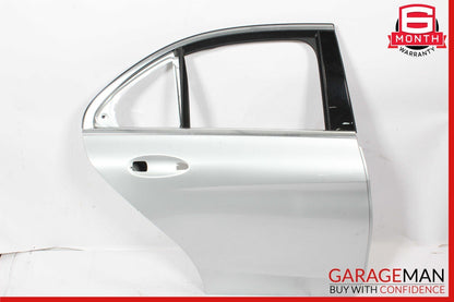 15-20 Mercedes W205 C300 Sedan Rear Right Side Exterior Door Shell Silver OEM