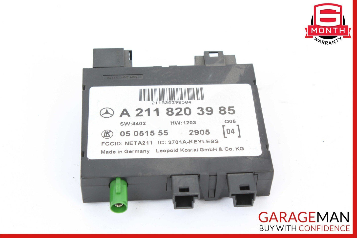03-11 Mercedes W211 E320 E63 AMG CLS500 Keyless Go Entry Control Module Unit OEM