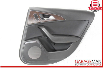12-18 Audi A6 Rear Right Side Interior Door Trim Panel Cover Assembly 4G0839020A