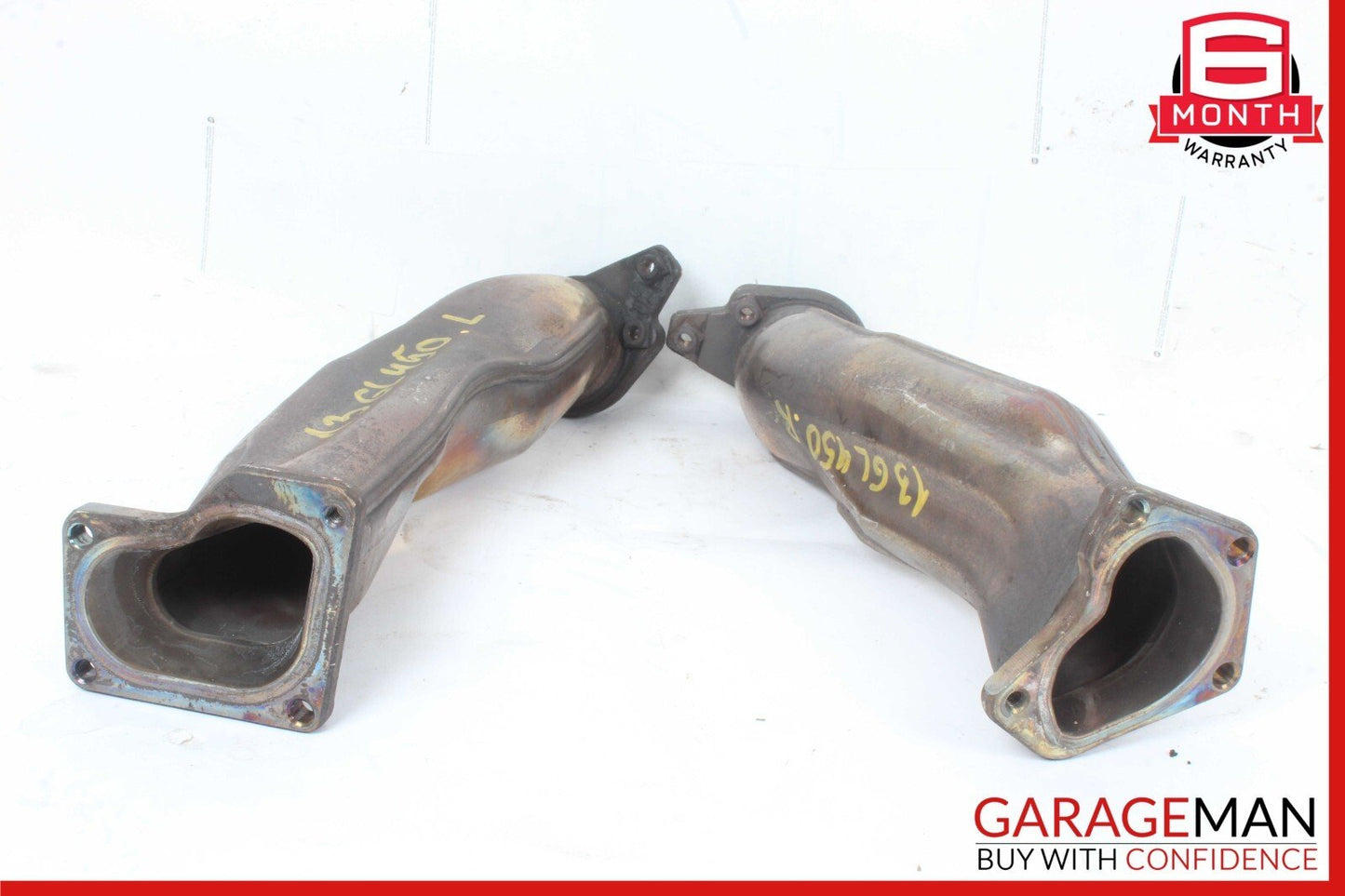 12-19 Mercedes X166 GL450 ML550 Front Right & Left Side Engine Exhaust Pipe Set