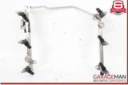 05-12 Mercedes W204 C300 E350 SLK300 Fuel Injector Rail w/ Fuel Injectors OEM