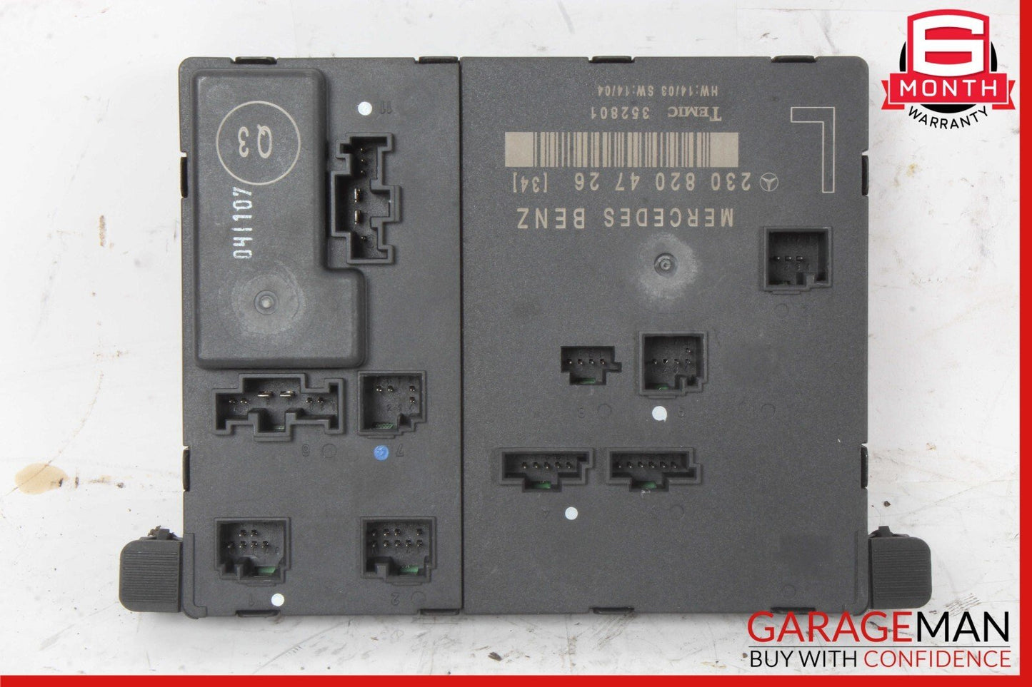 03-12 Mercedes R230 SL500 SL550 Front Left Door Control Module 2308200126 OEM