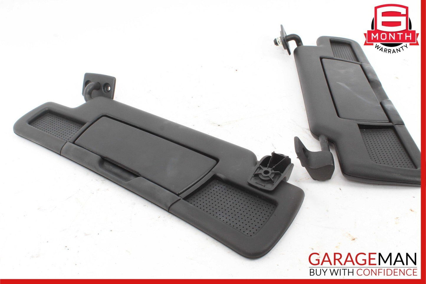 05-11 Mercedes R171 SLK350 Front Sun Visor Sunvisor Shade Set of 2 Pcs Black OEM
