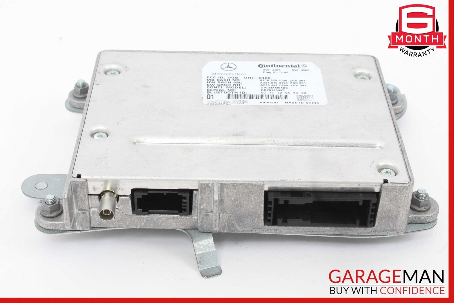 07-10 Mercedes W221 S600 CL600 Bluetooth Mobile Cell Phone Control Module Unit