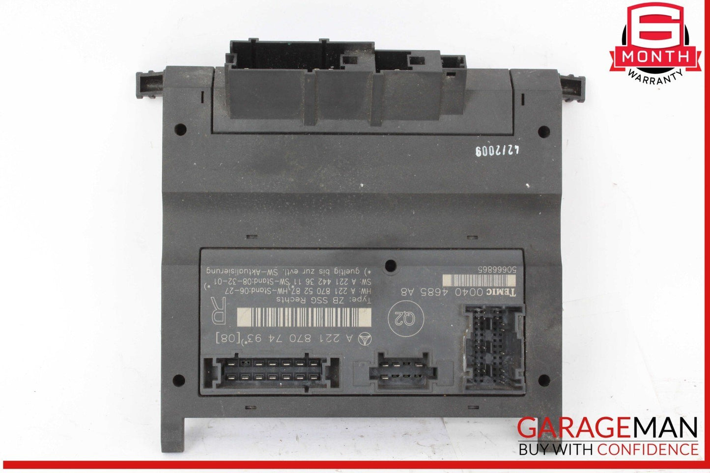 07-13 Mercedes W221 S400 Hybrid Front Right Under Seat Control Module OEM