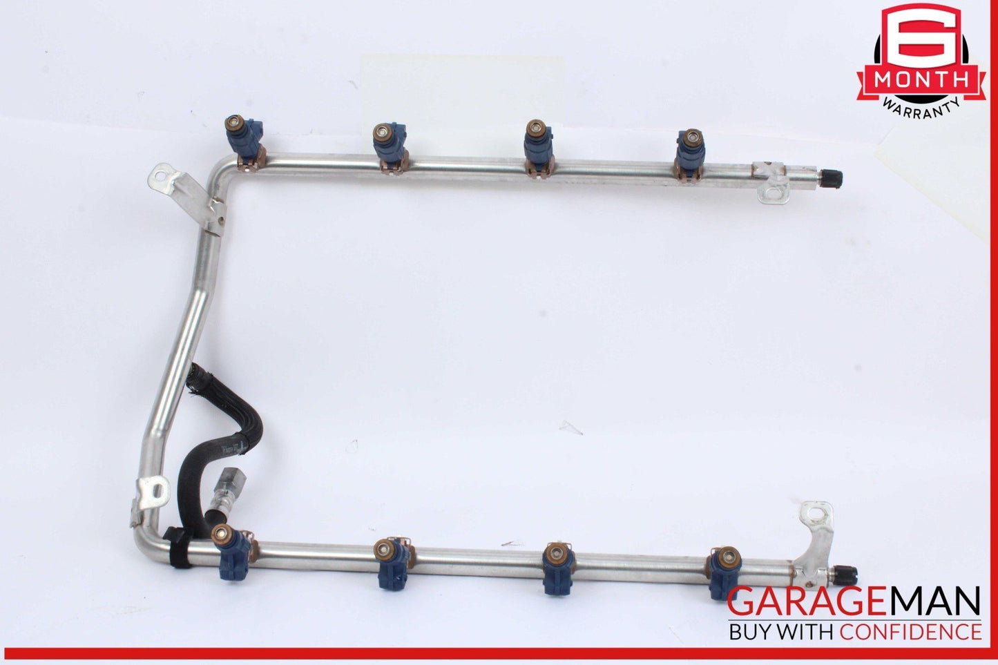 03-06 Porsche Cayenne S 955 4.5L V8 Fuel Injector Line Rail w/ Injectors OEM