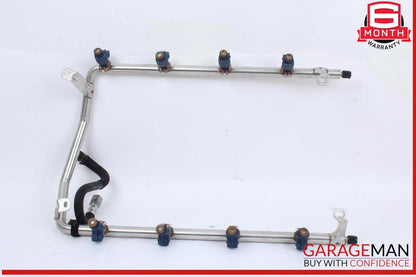 03-06 Porsche Cayenne S 955 4.5L V8 Fuel Injector Line Rail w/ Injectors OEM