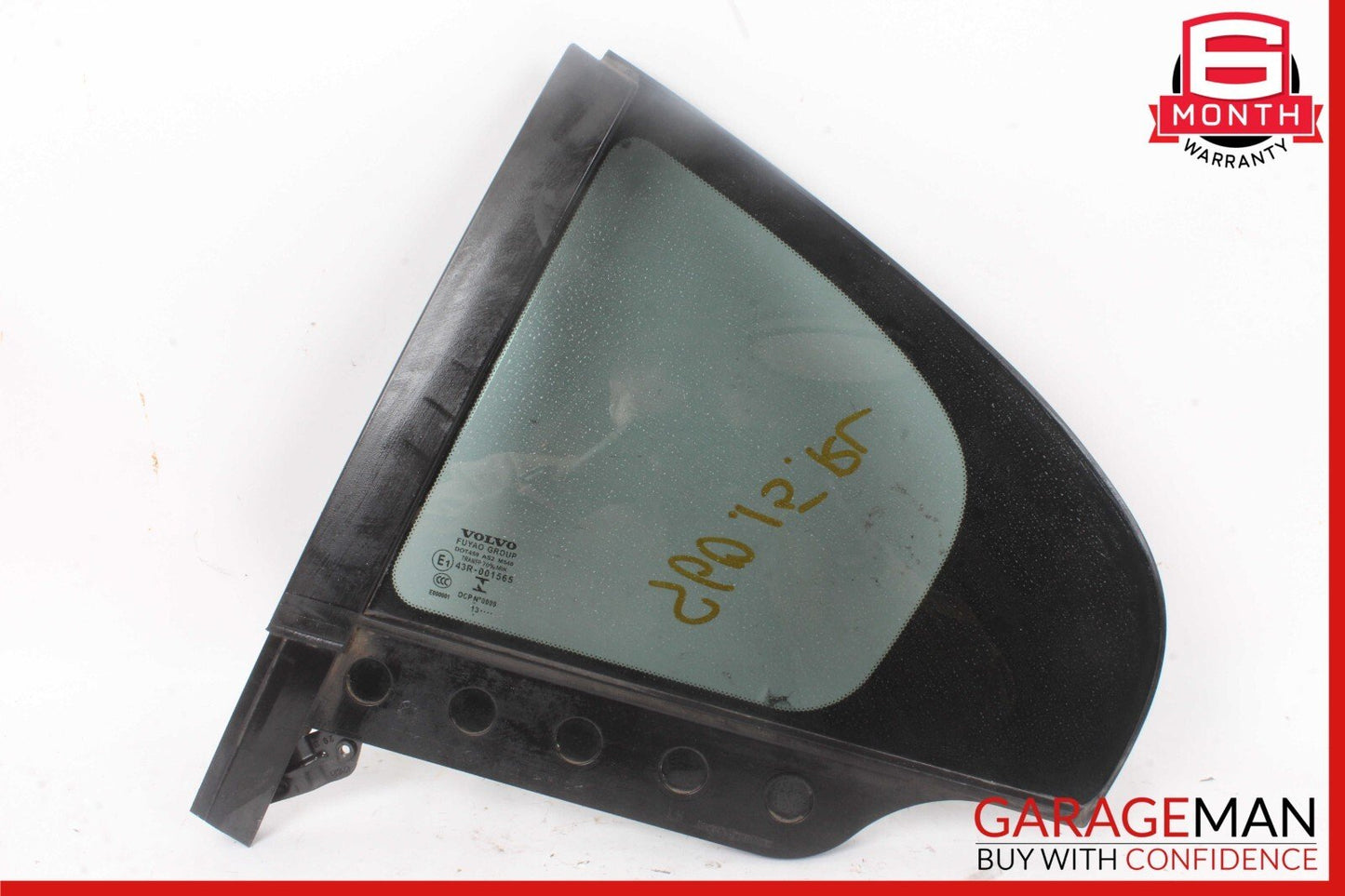 11-18 Volvo S60 Rear Left Driver Side Quarter Window Glass OEM