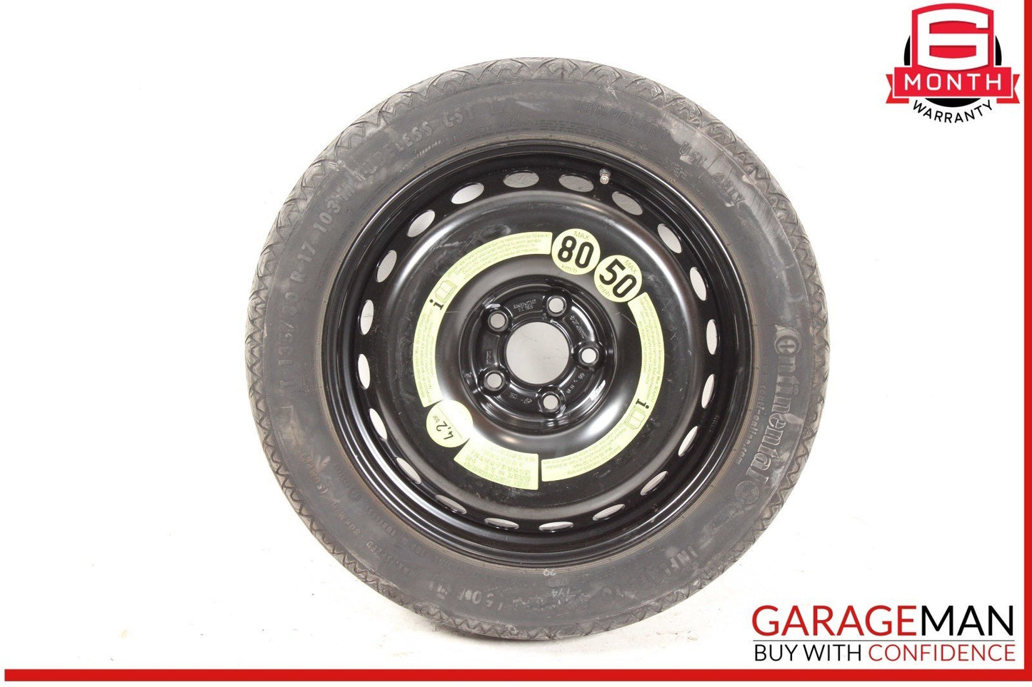 10-17 Mercedes W207 E400 C250 Coupe Donut Spare Tire Wheel Rim 135 80 17" OEM