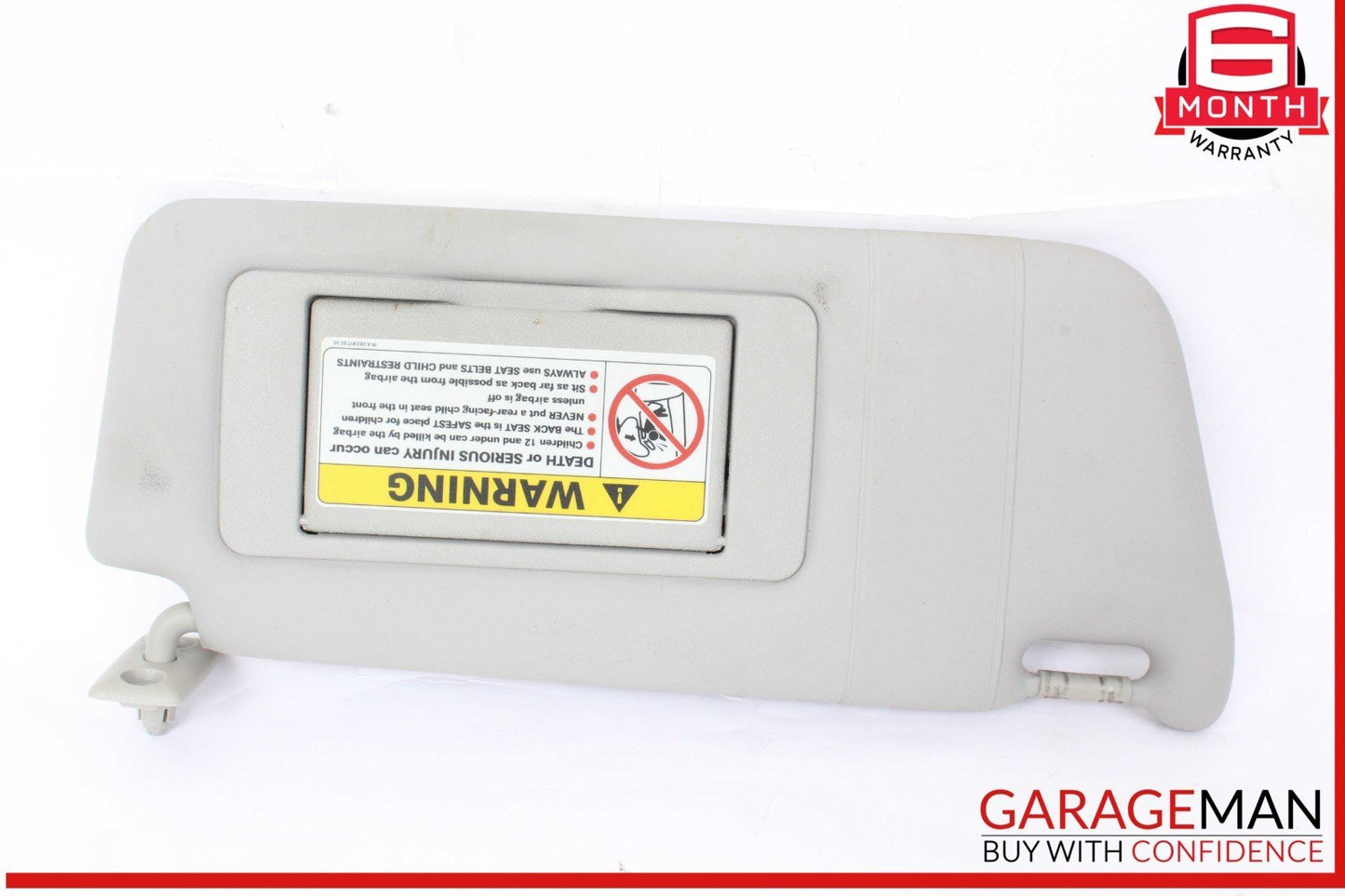 01-07 Mercedes W209 CLK500 Front Right Side Sun Visor Sunvisor Gray 2038170320