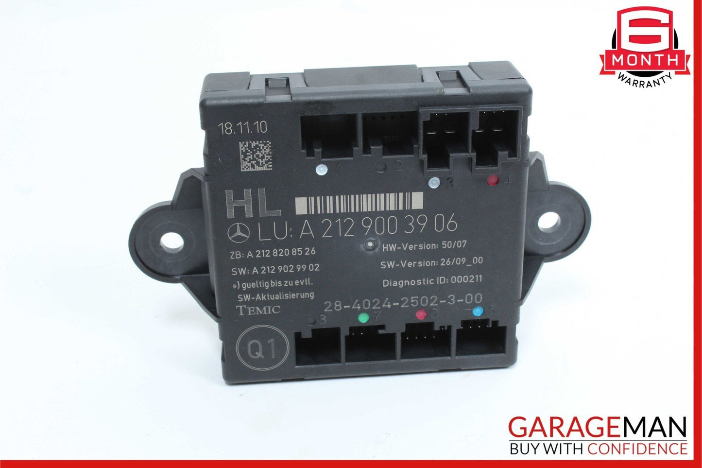 08-18 Mercedes CLS400 E350 C300 CLS550 Rear Left Side Door Control Module
