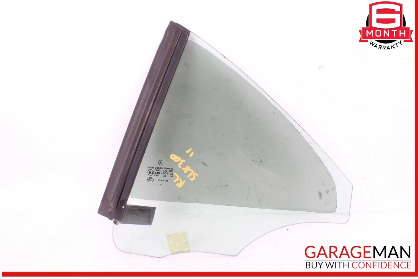 05-11 Mercedes R171 SLK300 Rear Left Side Door Quarter Window Glass OEM