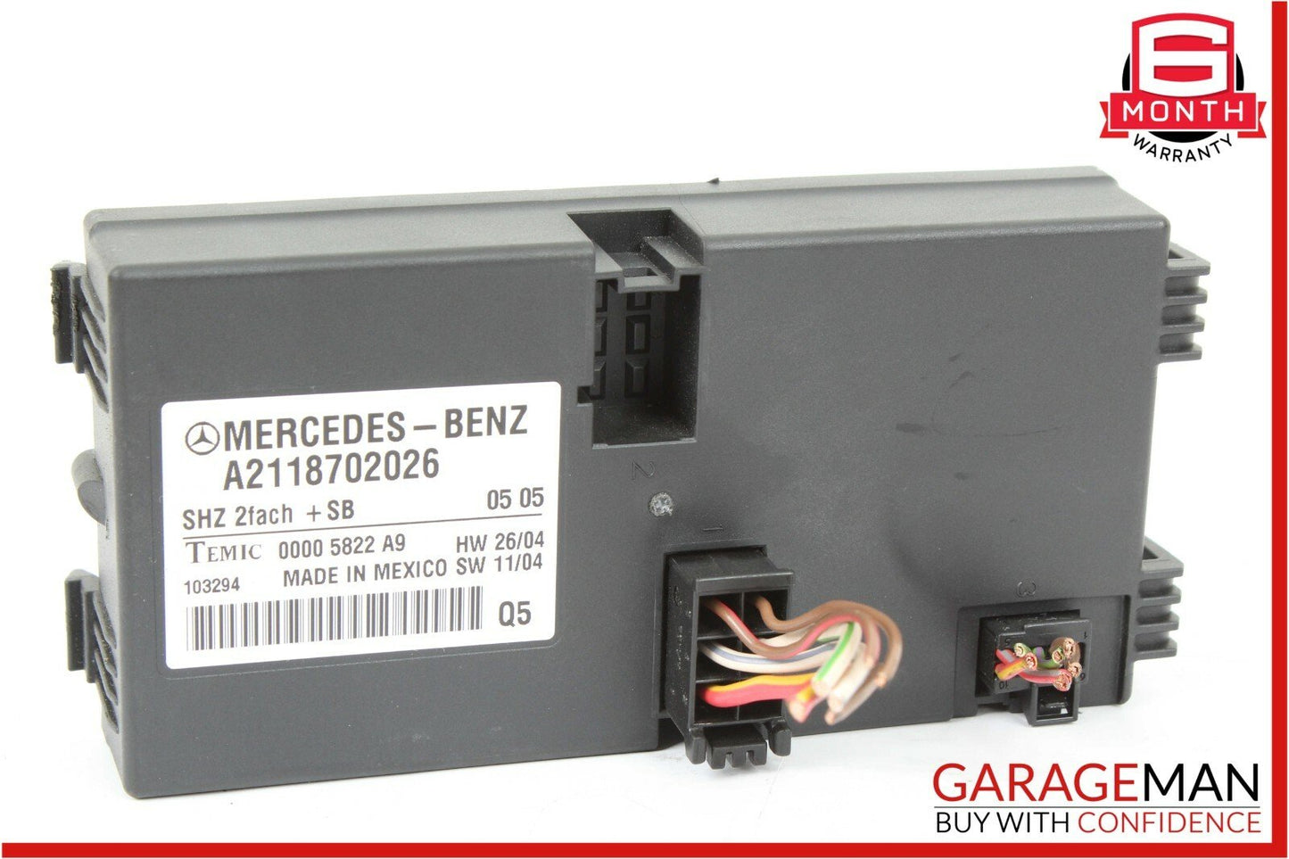 06-11 Mercedes W219 CLS500 CLS350 E550 Heated Seat Computer Control Module Unit