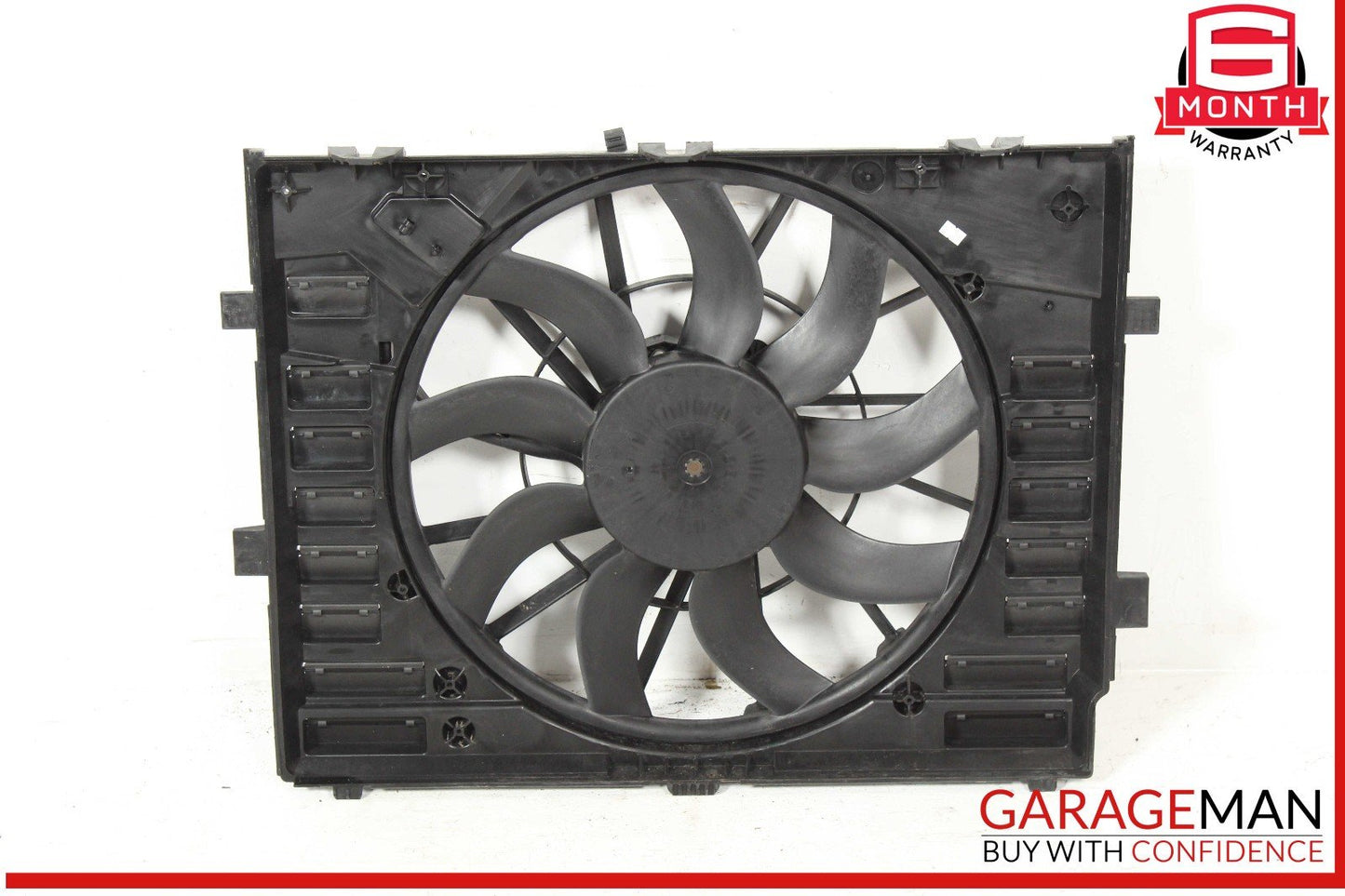 11-18 Porsche Cayenne 958 Engine Cooling Fan Motor Assembly 7P0121207A OEM
