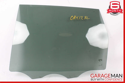 11-18 Porsche Cayenne 958 Hybrid S Rear Left Driver Side Door Window Glass OEM