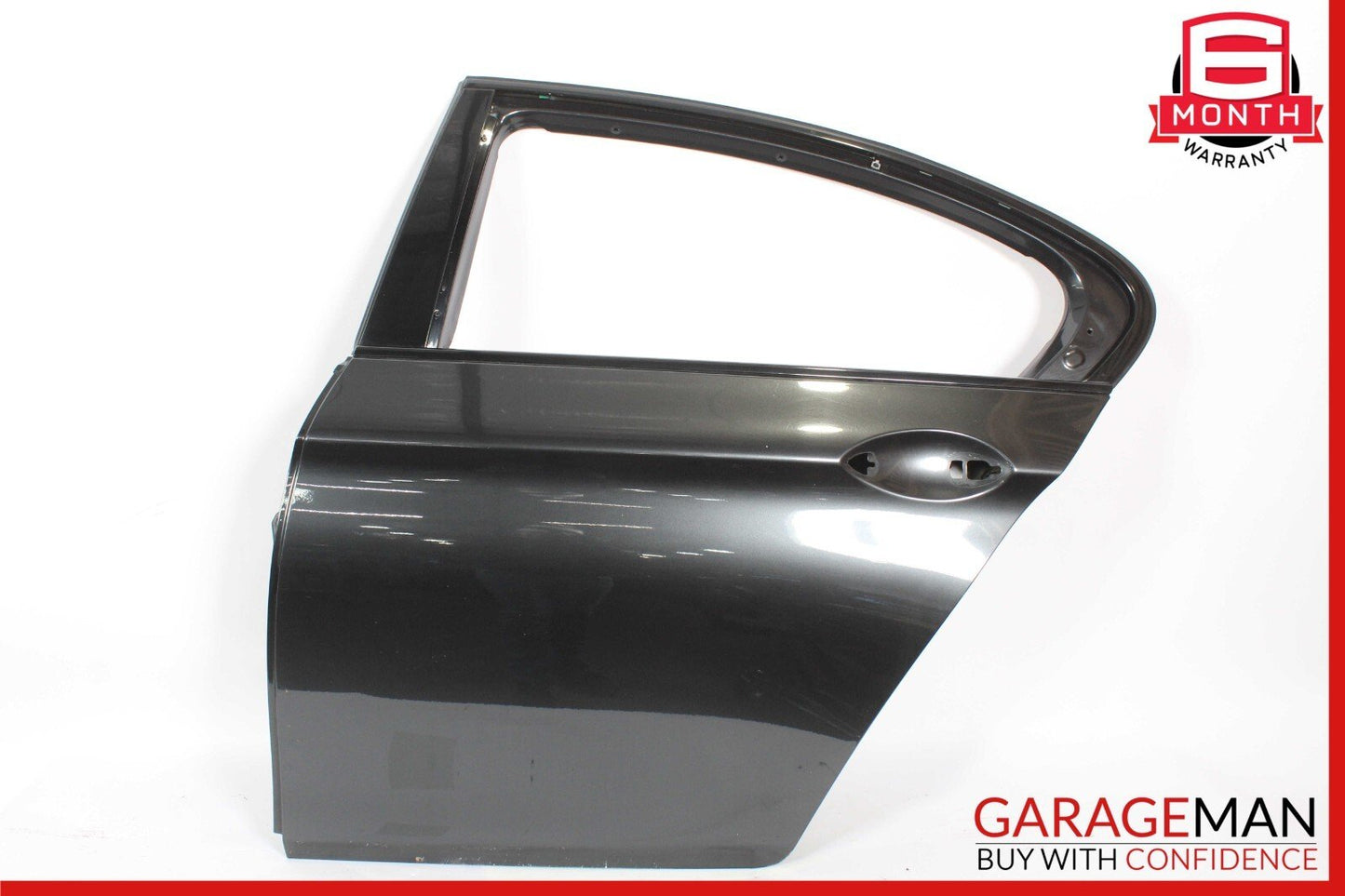 11-16 BMW 550i 535i 528i Rear Left Driver Side Door Shell Panel Black OEM