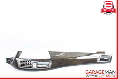 12-18 Mercedes W218 CLS500 Front Dash Trim Bezel Air Vent Cover Assy Walnut OEM