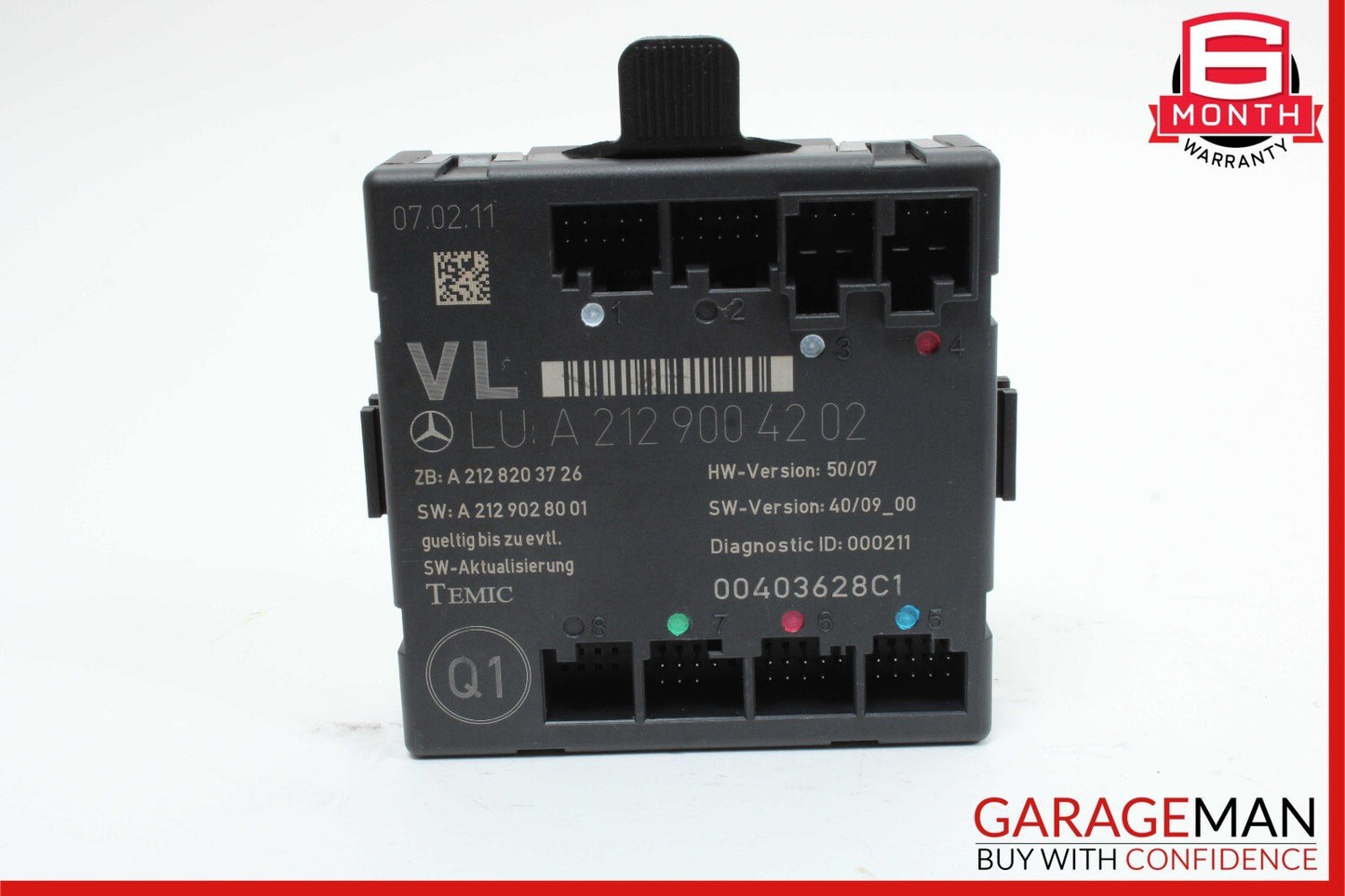 08-18 Mercedes CLS500 C250 C300 E350 Front Left Side Door Control Module Unit