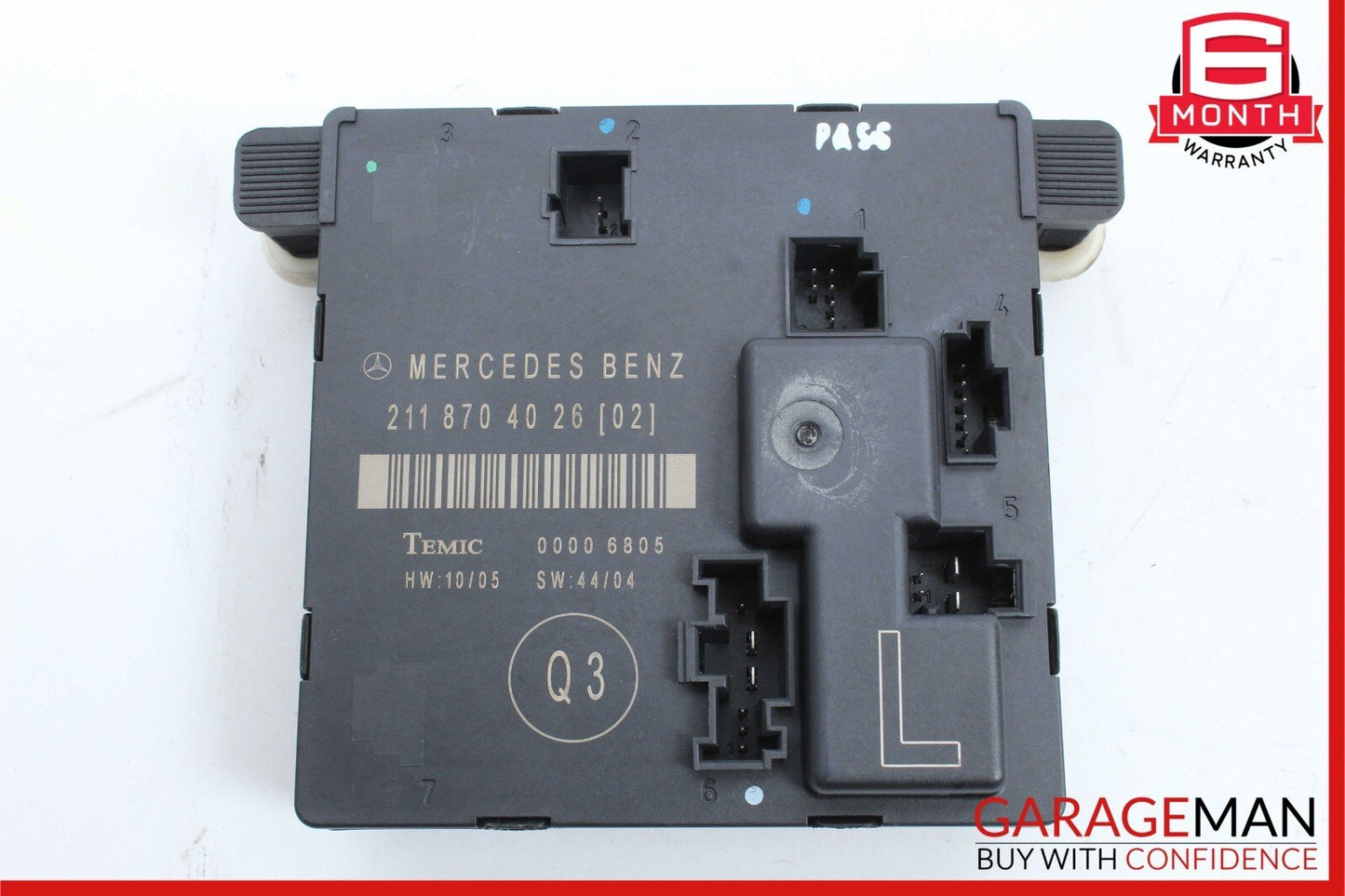 03-09 Mercedes W211 E350 E500 E63 AMG Rear Left Side Door Control Module Unit