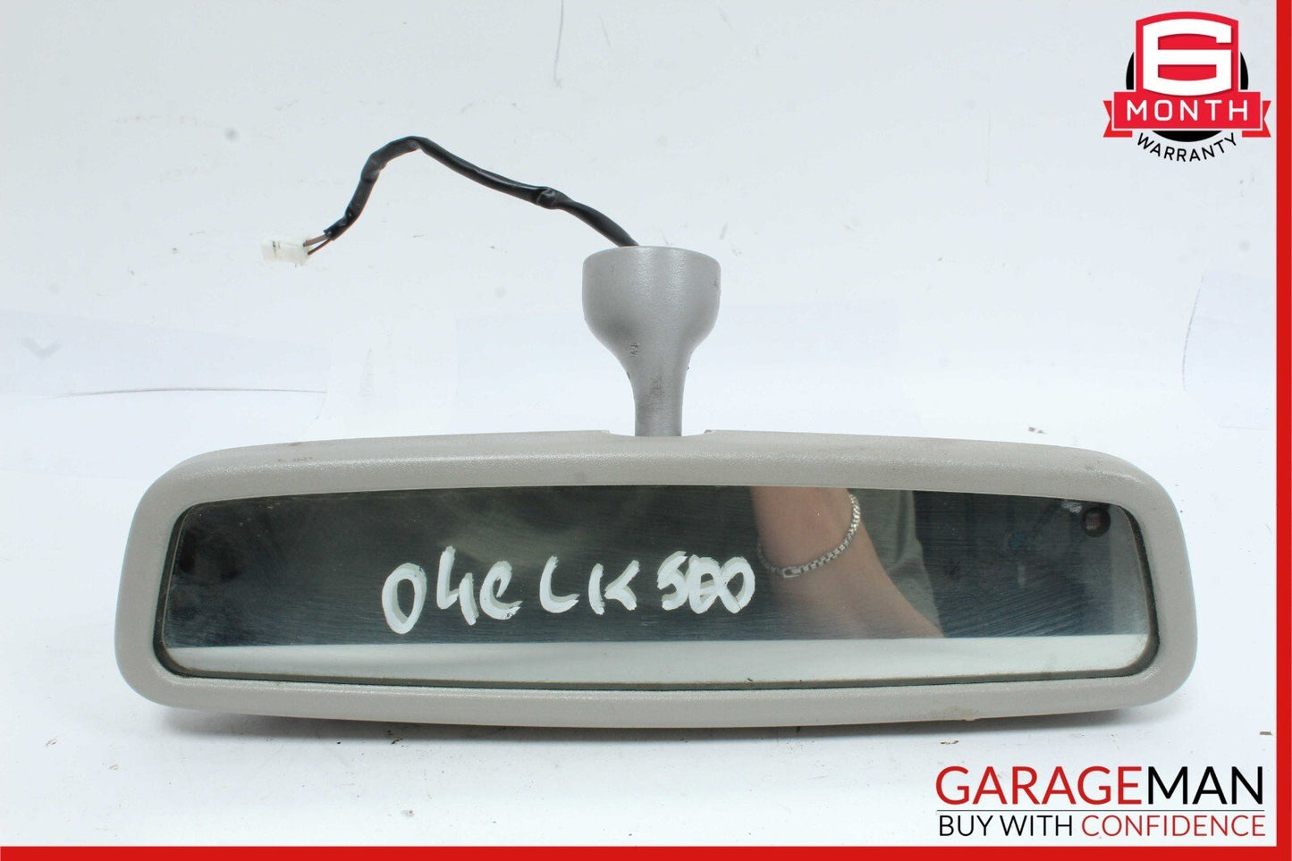 01-09 Mercedes W203 C230 Interior Upper Rear View Mirror Gray OEM