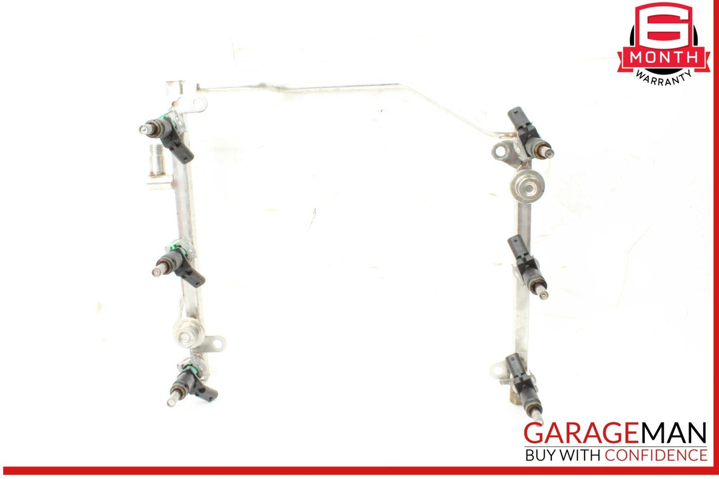 05-12 Mercedes W211 E350 SLK300 Fuel Injector Rail w/ Fuel Injectors OEM