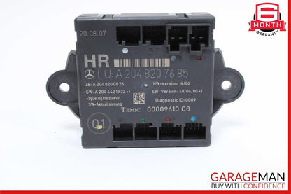 08-18 Mercedes W204 C300 GLK350 C250 Rear Right Side Door Controller Module