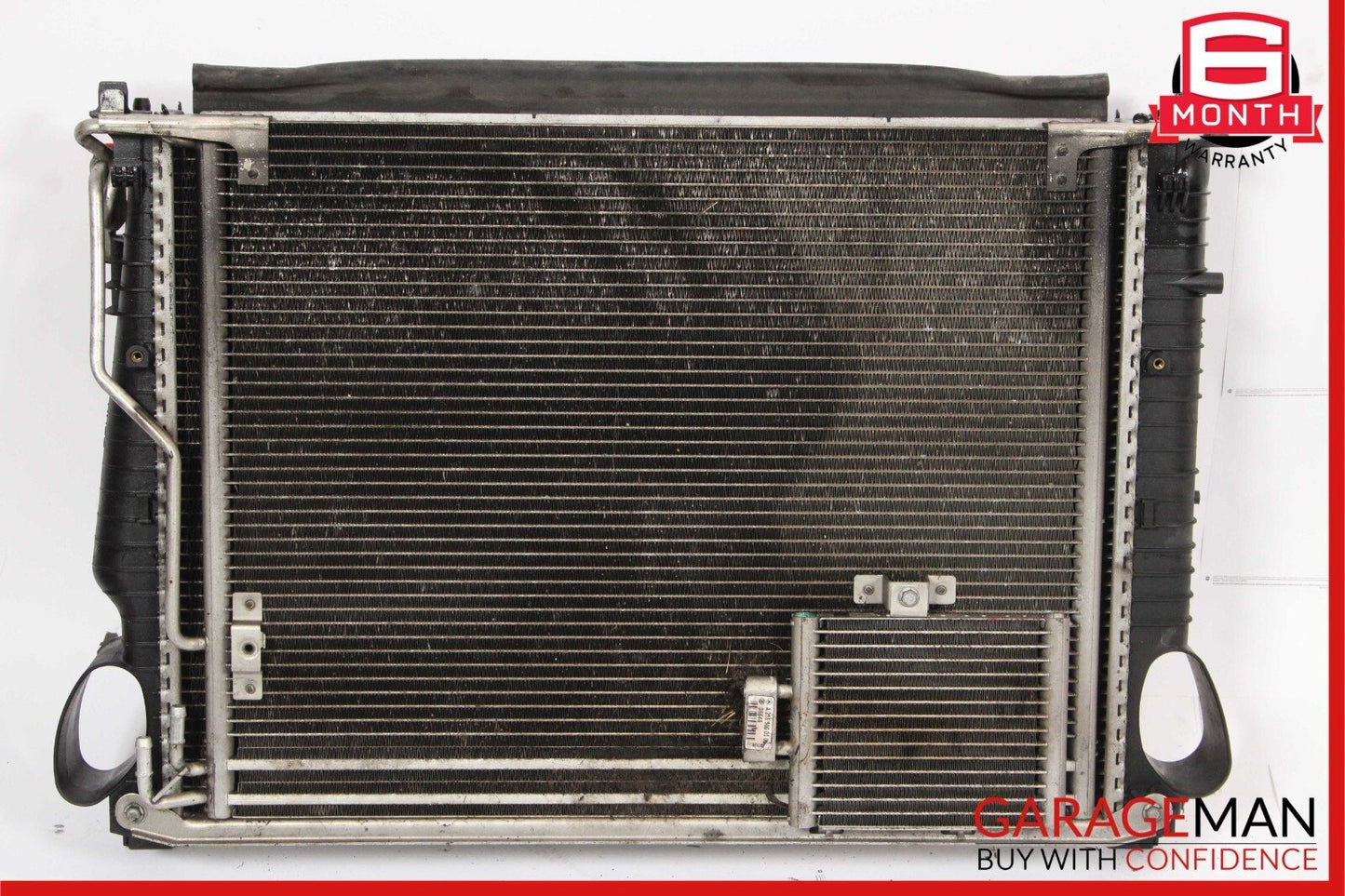 03-08 Mercedes R230 SL500 Engine Radiator A/C AC Condenser Oil Cooler Assembly