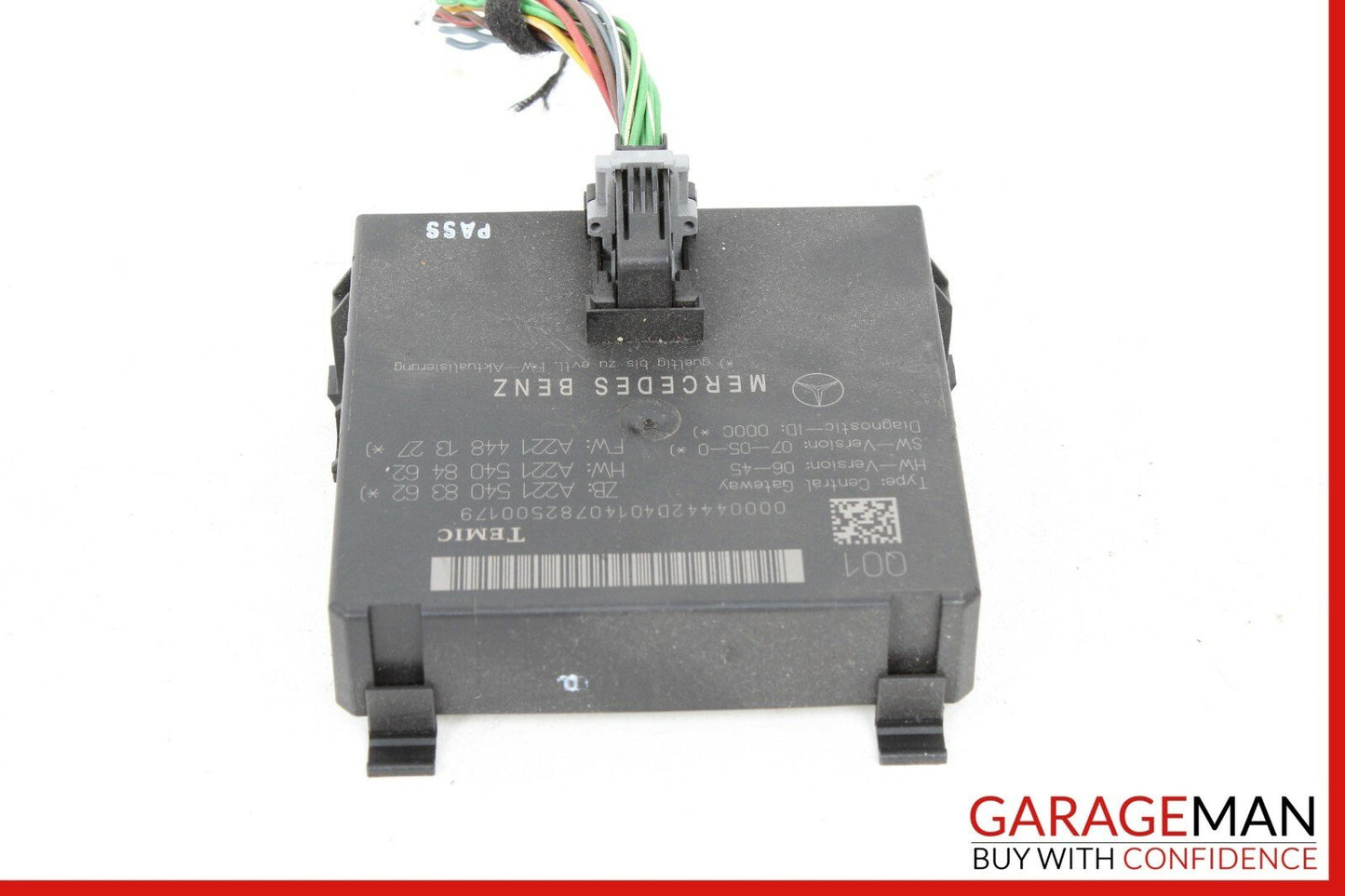 07-09 Mercedes W221 S550 S63 CL550 Central Gateway Control Module 2215408362 OEM