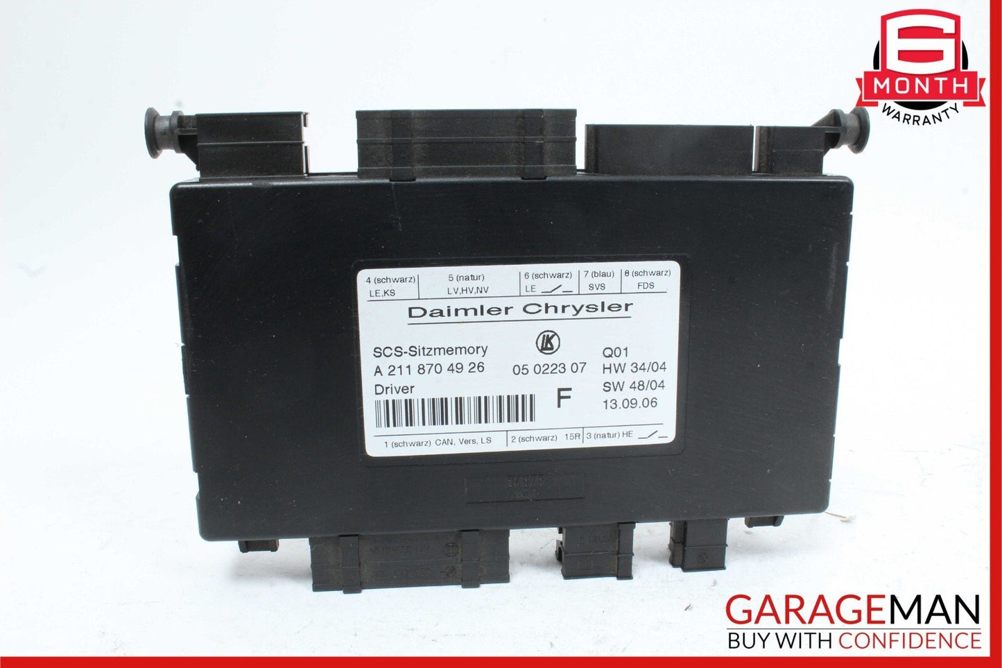 03-12 Mercedes R350 SLK280 E350 GL450 Front Left Side Seat Control Module Unit