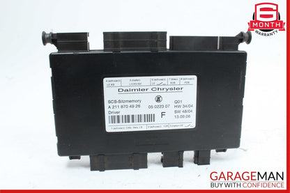 03-12 Mercedes R350 SLK280 E350 GL450 Front Left Side Seat Control Module Unit