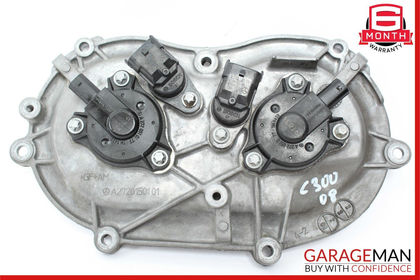 06-10 Mercedes W204 C300 S550 E350 Front Right Engine Timing Chain Cover Plate