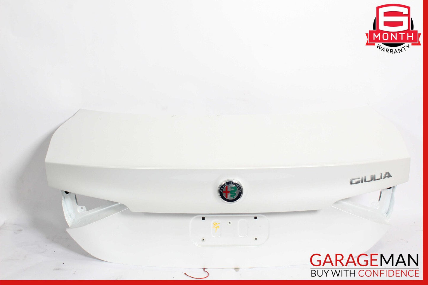 17-22 Alfa Romeo Giulia Trunk Lid Shell White OEM