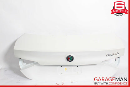 17-22 Alfa Romeo Giulia Trunk Lid Shell White OEM