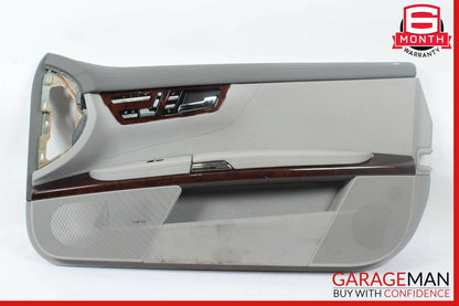 07-14 Mercedes W216 CL550 Front Right Passenger Side Interior Door Panel Gray