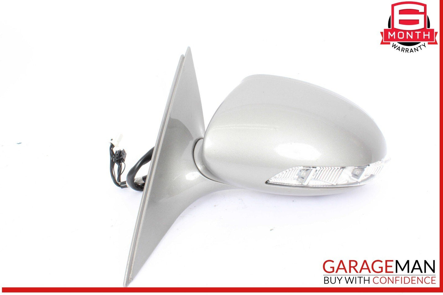 07-09 Mercedes W221 S550 S600 Front Left Side Door Rear View Mirror Silver OEM