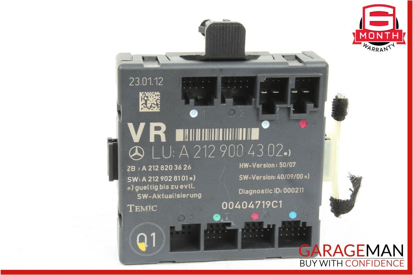 08-15 Mercedes W204 C250 C300 Front Right Passenger Side Door Control Module OEM