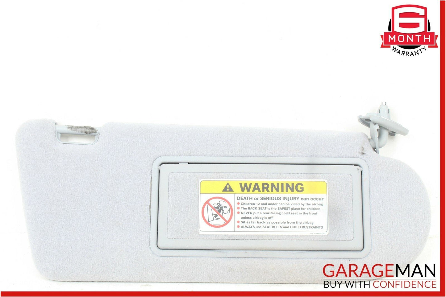 03-09 Mercedes W209 CLK350 Front Right Side Sunvisor Sun Visor Shade Gray OEM