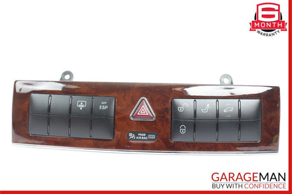 05-07 Mercedes W203 C280 Dash Hazard Door Lock ESP Control Switch Trim OEM