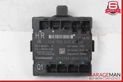 12-19 Mercedes X166 GL450 ML400 GLE350 Rear Right Side Door Control Module OEM
