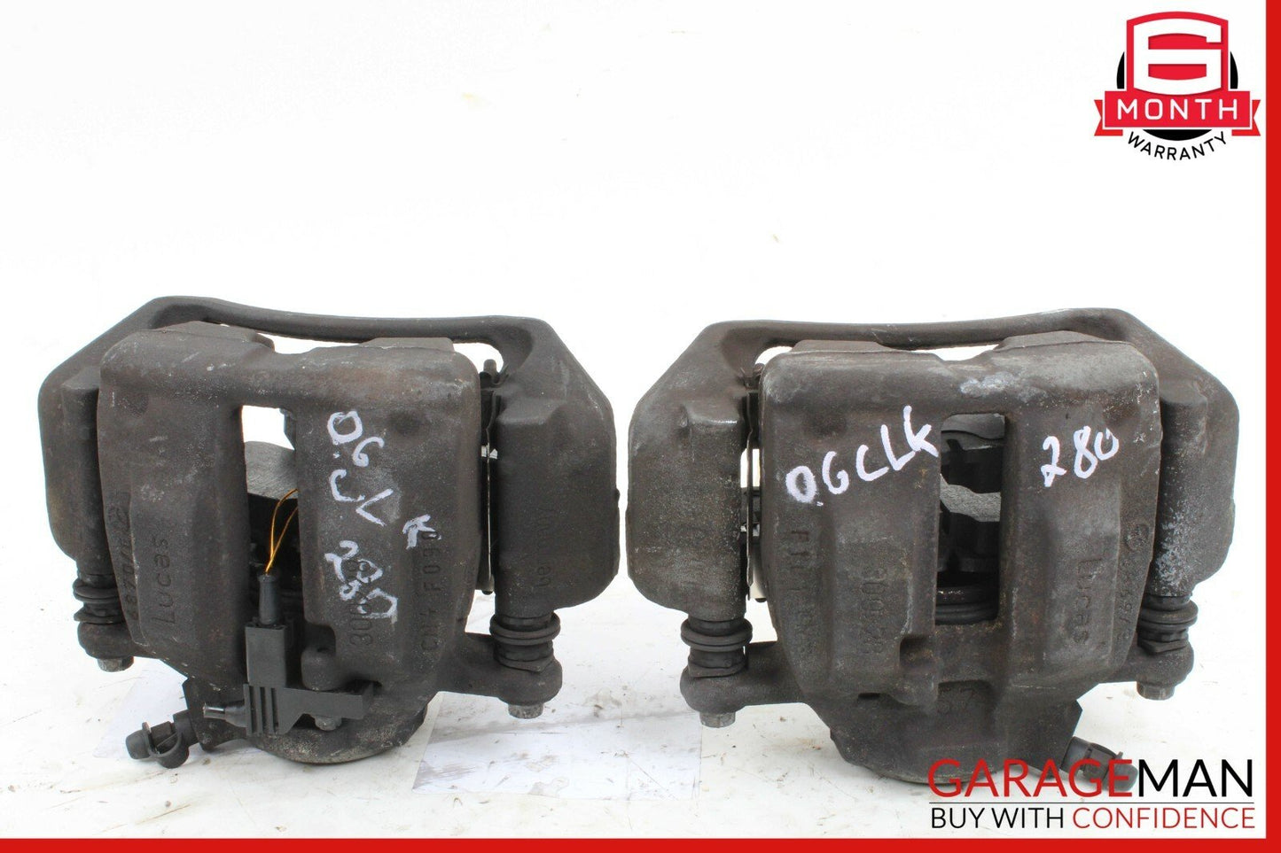 05-11 Mercedes R171 SLK280 Front Left & Right Side Brake Caliper Calipers Set