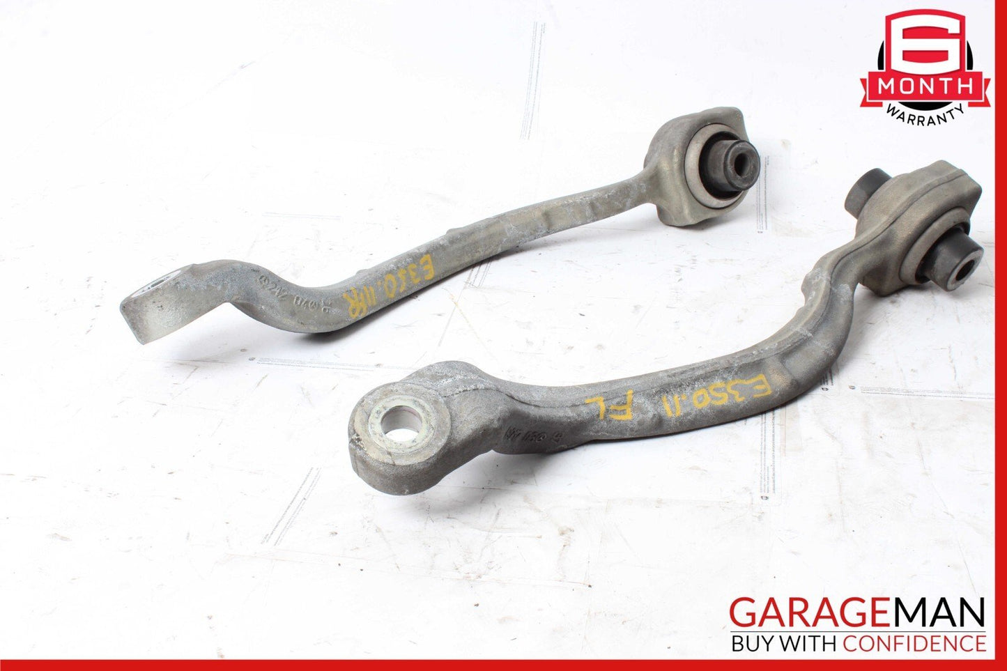 10-16 Mercedes W212 E350 Front Side Wishbone Suspension Control Arm Set of 2 OEM