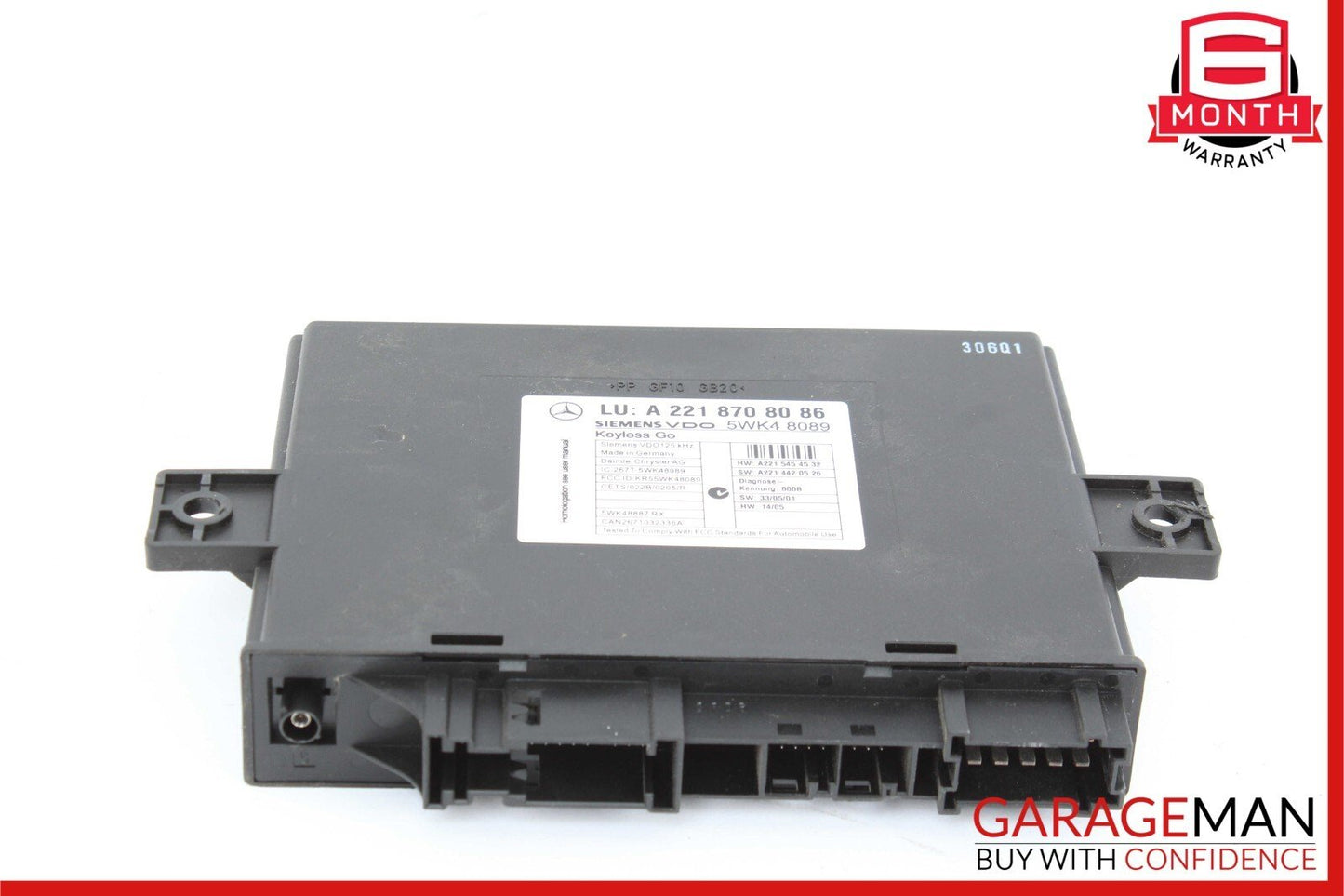 07-13 Mercedes W221 S550 CL550 Keyless Go Control Module Unit 2218708086 OEM