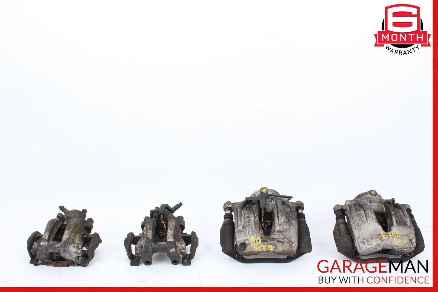 03-11 Mercedes W211 CLS550 E350 Complete Brake Calipers Left and Right Set of 4